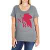 nerv -Evangelion Ladies Curvy T-Shirt