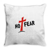 no fear Throw Pillow