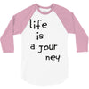 life is a journey 3/4 Sleeve Shirt