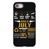 Born July Multitasking Problem Solving Tees iPhone 8