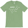 janus molecule funny retro tv utopia fashion science series T-Shirt