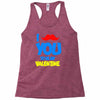 moustache you to be my valentine Racerback Tank