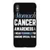 stomach cancer awaneress i wear periwinkle for someone special to me iPhoneX Case