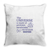 The Universe Is Made Of Protons Neutrons Elektrons And Morons Throw Pillow