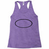 black oval Racerback Tank