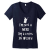 not a nerd Women's V-Neck T-Shirt