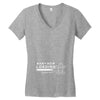 baby now loading funny ladies Women's V-Neck T-Shirt
