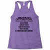 Smartass October Girl Racerback Tank