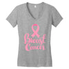 breast cancer pink ribbon Women's V-Neck T-Shirt