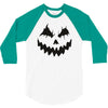 pumpkin face 3/4 Sleeve Shirt