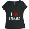 i heart leonard Women's Triblend Scoop T-shirt