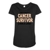 This Is What a Cancer Survivor Looks Like Maternity Scoop Neck T-shirt