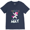 UNICORN ARE BORN IN MAY V-Neck Tee