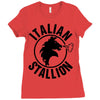 Rock Balboa italian stallion Ladies Fitted T-Shirt