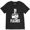 flasher camera V-Neck Tee