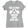 this is what an amazing auntie looks like Ladies Fitted T-Shirt