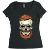 terror skull Women's Triblend Scoop T-shirt