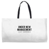 under new management just married Weekender Totes