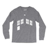 blue boxes Long Sleeve Shirts