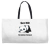 say no to doing things Weekender Totes