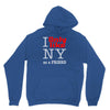 i only like ny as a friend Unisex Hoodie
