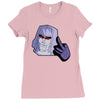 mega flipped off Ladies Fitted T-Shirt