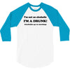im not an alcoholic im a drunk t shirt x large funny beer pong keg par 3/4 Sleeve Shirt