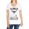 please wait Ladies Curvy T-Shirt