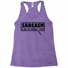 sarcasm services (2) Racerback Tank