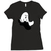 flying ghost Ladies Fitted T-Shirt