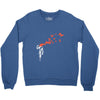 banksy headshot butterfly Crewneck Sweatshirt