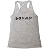 squad friends parody Racerback Tank