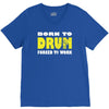 born to drum forced to work V-Neck Tee