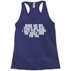 roses are red violets are blue i have five fingers the middle ones for Racerback Tank