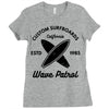 wave patrol Ladies Fitted T-Shirt