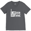 i can survive cancer V-Neck Tee