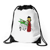 save the princess Drawstring Bags