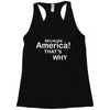 because america Racerback Tank