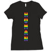 Human, Gay Pride Ladies Fitted T-Shirt