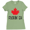 canada fuckin eh Ladies Fitted T-Shirt