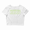 question reality Crop Top