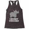 chubby unicorn rhino Racerback Tank