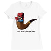 not a pipe Ladies Fitted T-Shirt