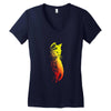 pink storm Women's V-Neck T-Shirt