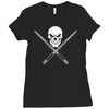 pool ball player Ladies Fitted T-Shirt
