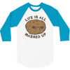 life is all mashed up 3/4 Sleeve Shirt