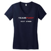 team fury Women's V-Neck T-Shirt
