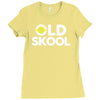 old skool Ladies Fitted T-Shirt