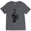 biker girl V-Neck Tee