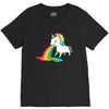 where rainbows come from (green) V-Neck Tee
